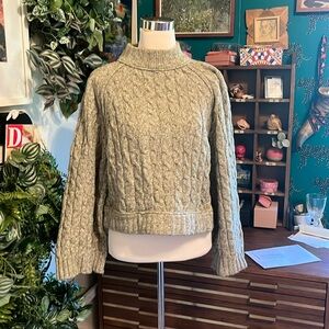 Free People Cable Knit Sweater sz S